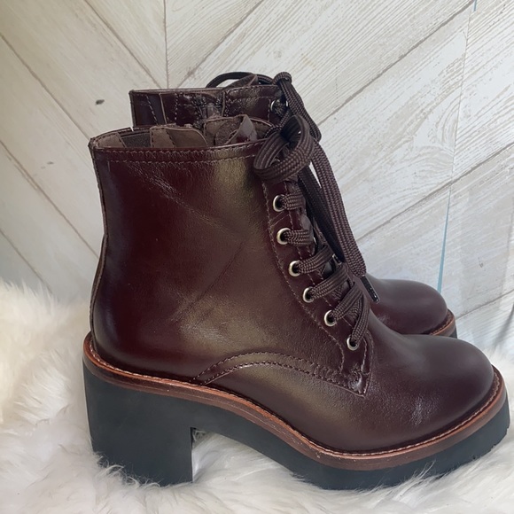 New Jeffrey Campbell scavenger 2 boots lace up heeled 6 - Picture 4 of 11